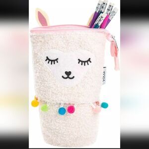Yoobi llama standing pencil case NWT
